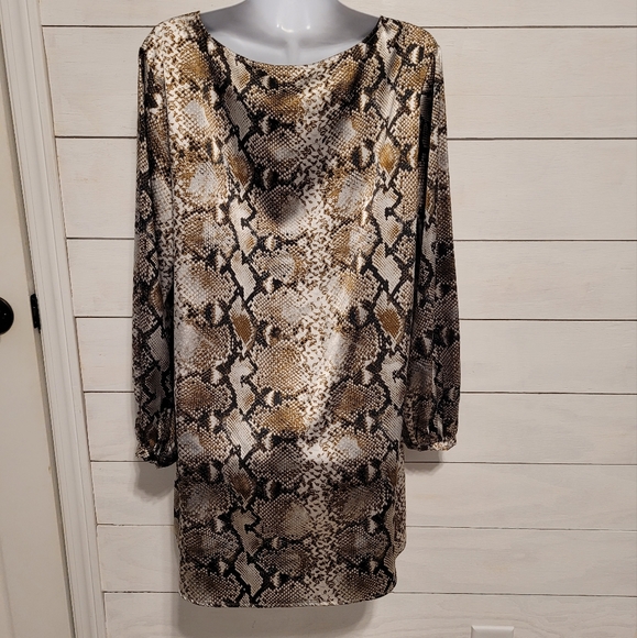 Chico's Tops - Chicos snake print long sleeved shirt size 2